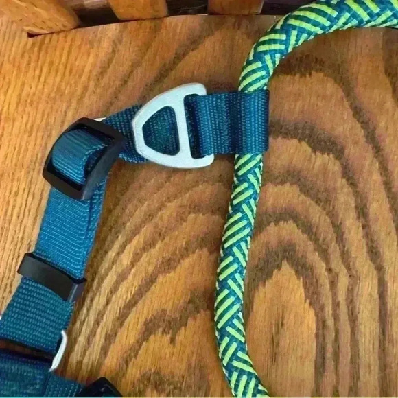 Arcadia Trail Rope Dog Harness, Turqouise, “Mountain Dew” Green, Size Large - Picture 3 of 12